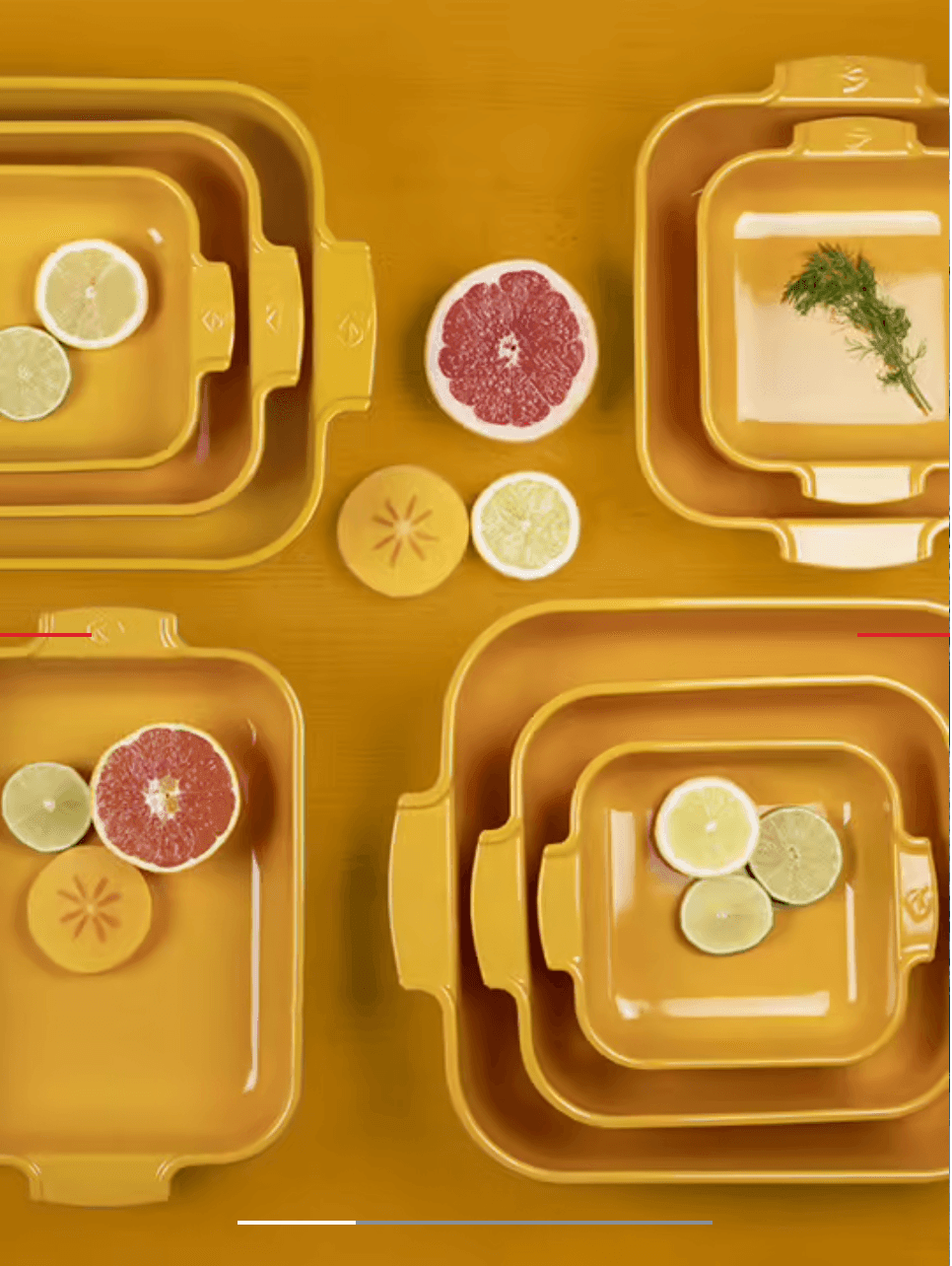 Peugeot Baker: 11" Square, Saffron