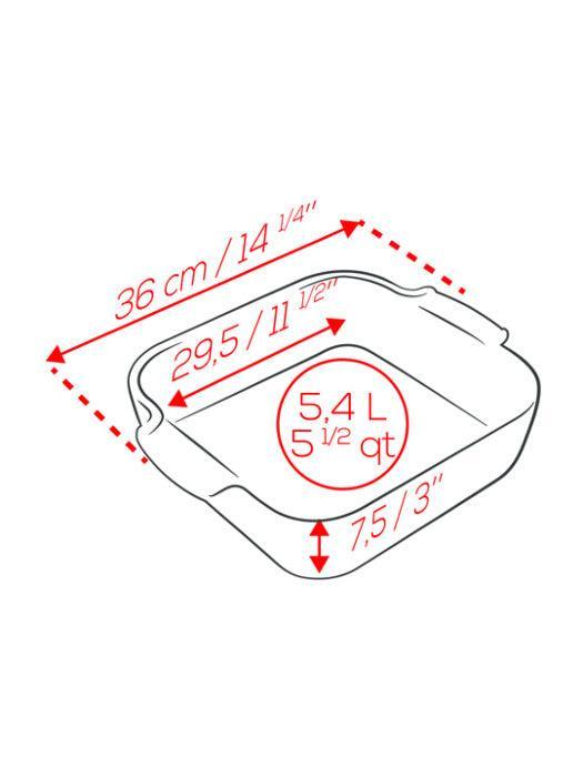 Peugeot Baker: 14.25" Square, Saffron