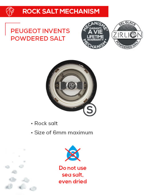 Peugeot Isen uSelect Zirlion Salt Mill: Natural
