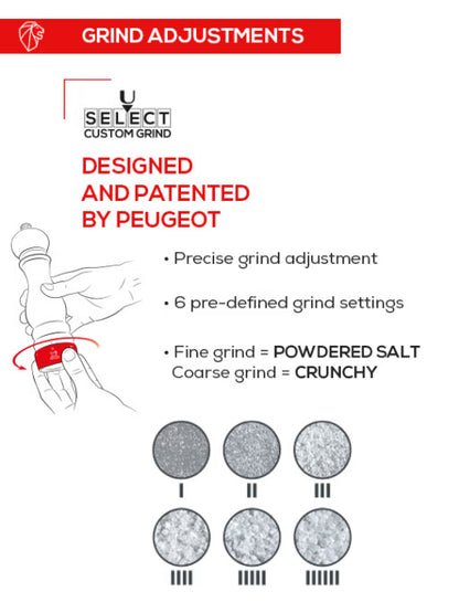 Peugeot Isen uSelect Zirlion Salt Mill: Natural
