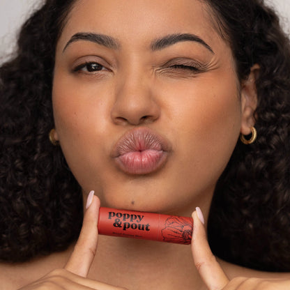 Poppy & Pout Lip Balm: Blood Orange Mint