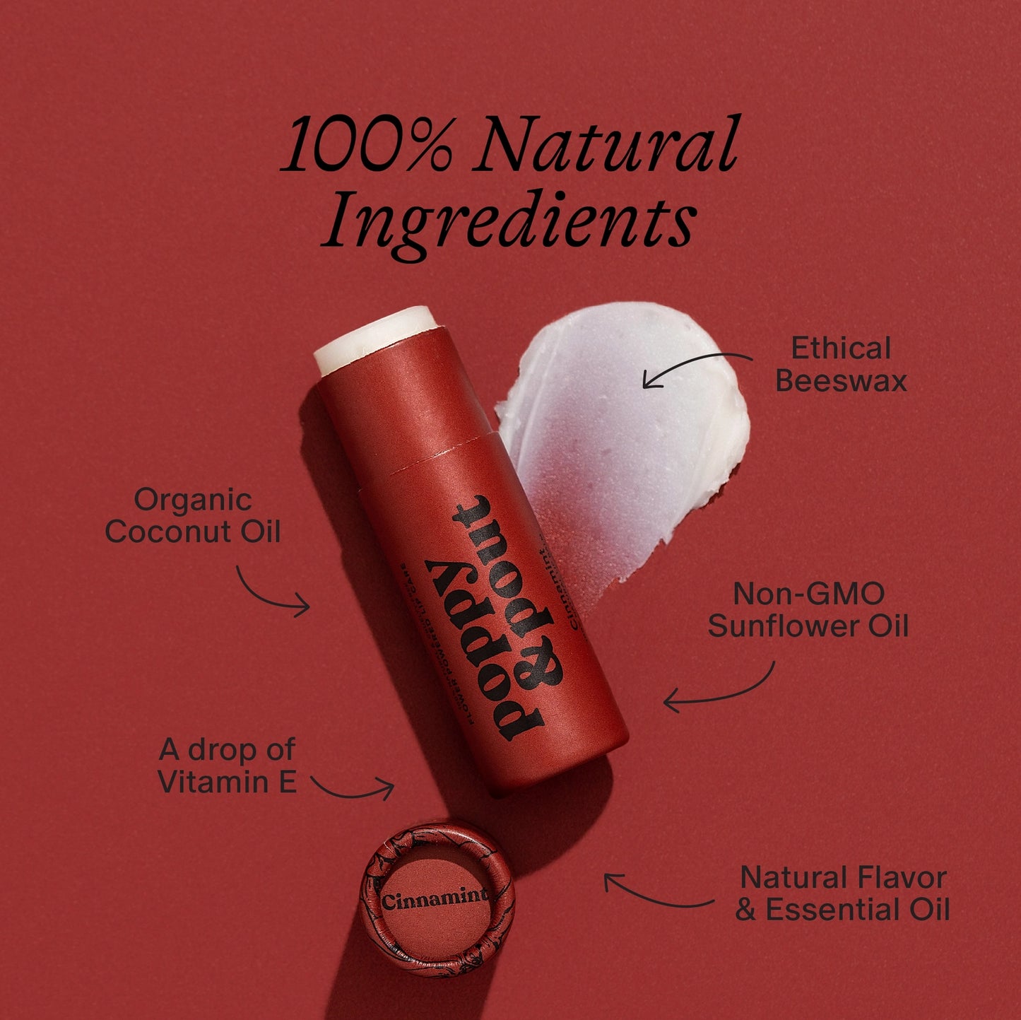 Poppy & Pout Lip Balm: Cinnamint