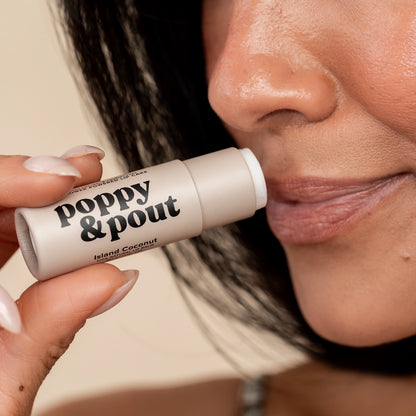 Poppy & Pout Lip Balm: Island Coconut