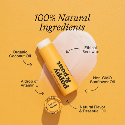 Poppy & Pout Lip Balm: Lemon Bloom