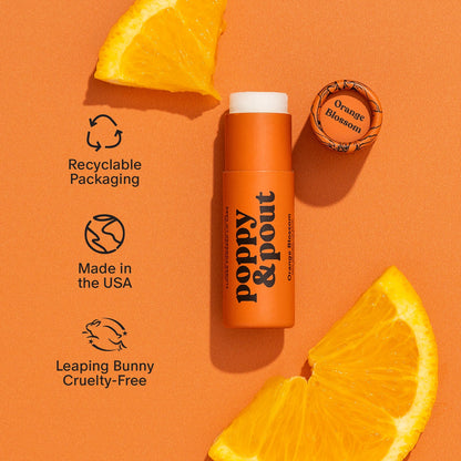 Poppy & Pout Lip Balm: Orange Blossom