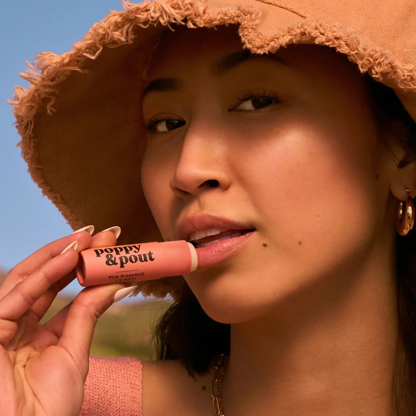 Poppy & Pout Lip Balm: Pink Grapefruit