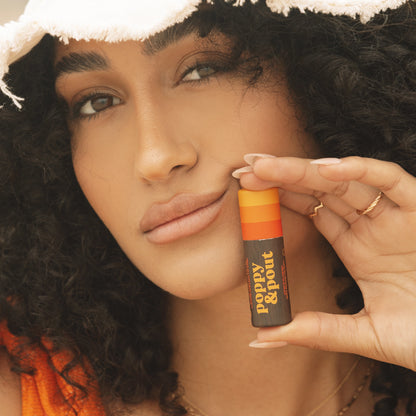 Poppy & Pout Lip Balm: Retro Surf, Citrus Sunrise