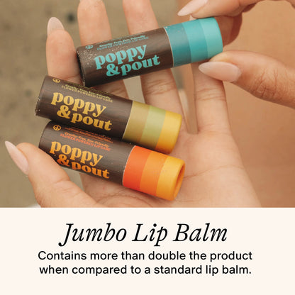 Poppy & Pout Lip Balm: Retro Surf, Citrus Sunrise