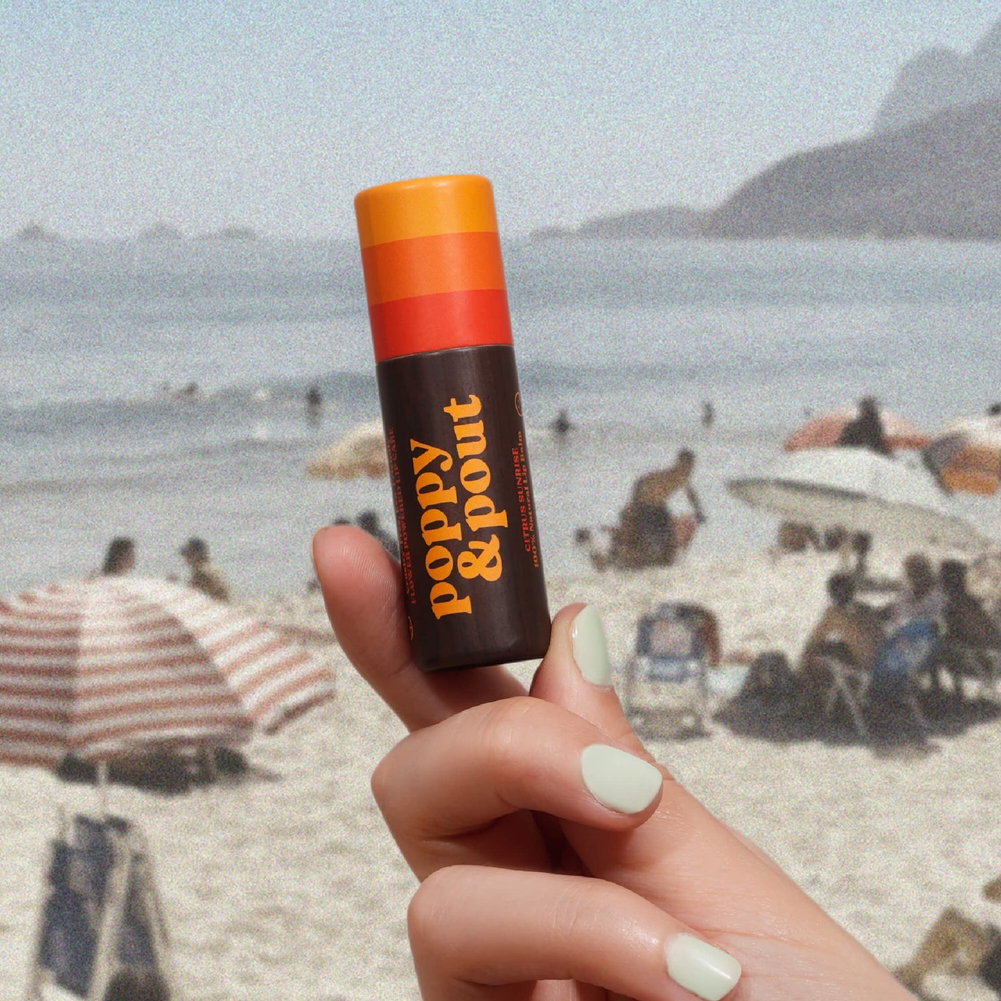 Poppy & Pout Lip Balm: Retro Surf, Citrus Sunrise