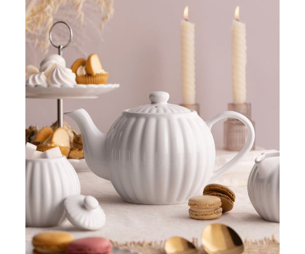 Price & Kensington Luxe Teapot: 6 Cup, White