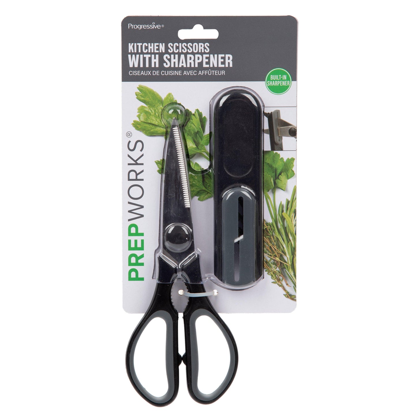Progressive Intl. Magnetic Kitchen Scissors with Sharpener