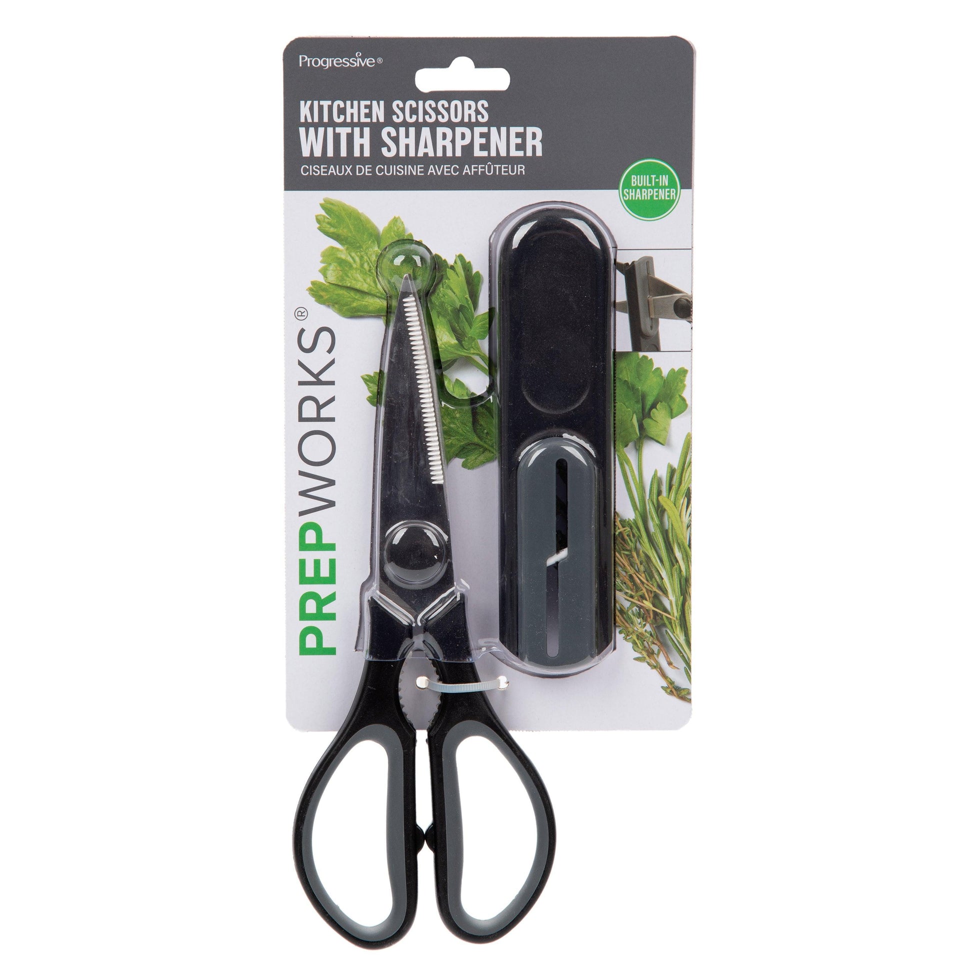 Progressive Intl. Magnetic Kitchen Scissors with Sharpener