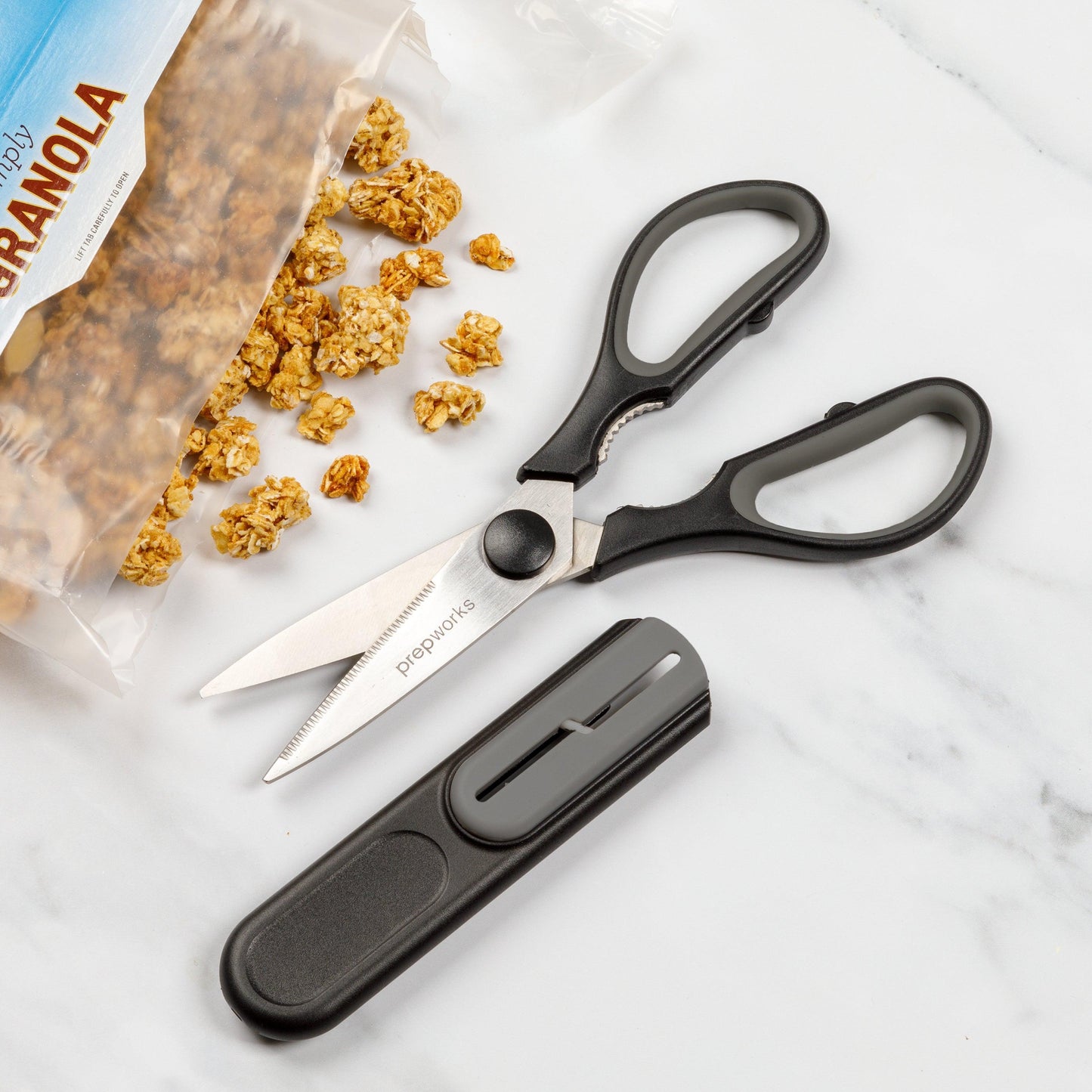 Progressive Intl. Magnetic Kitchen Scissors with Sharpener