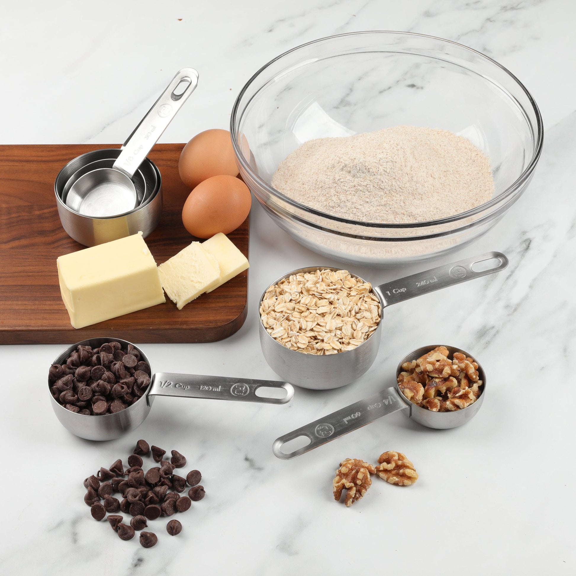Progressive Intl. Stainless Steel Measuring Cup Set