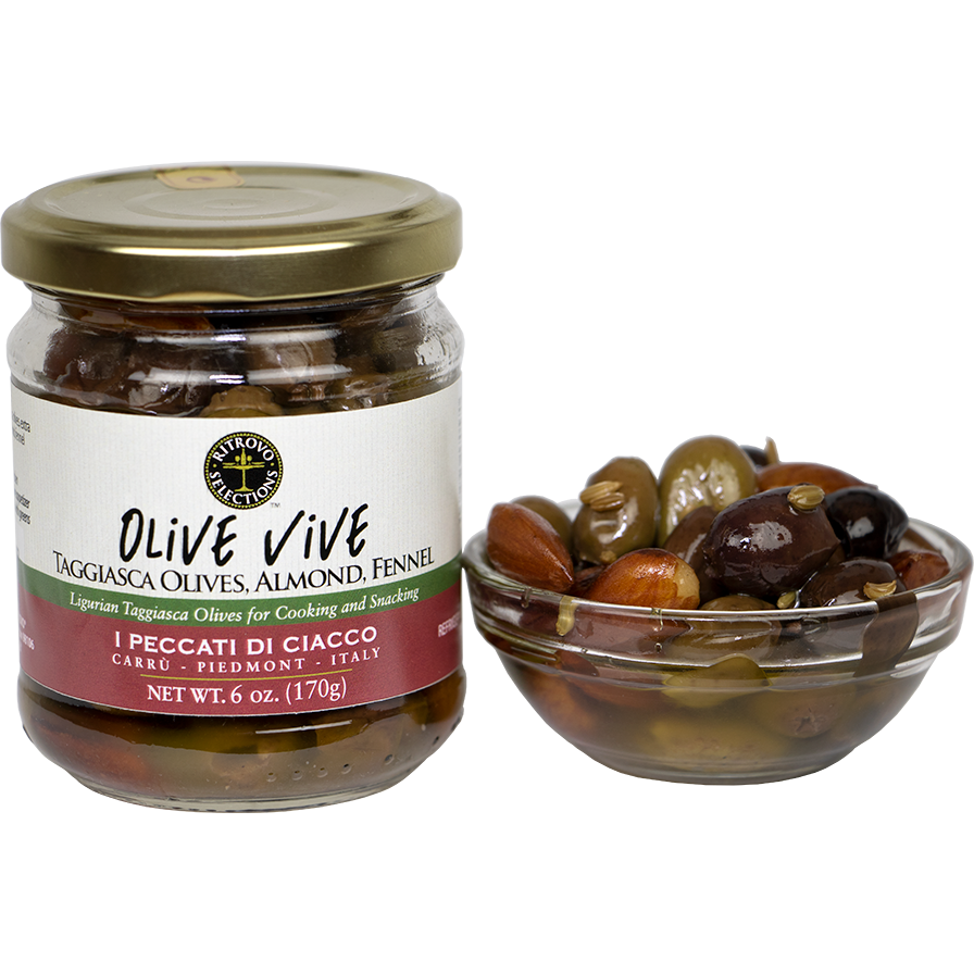 Ritrovo Olive Vive Taggiasca Olives w/ Almonds and Fennel