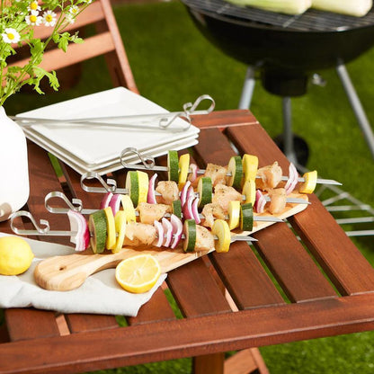 RSVP Flat Skewers (Set of 6): Stainless, 12.5"