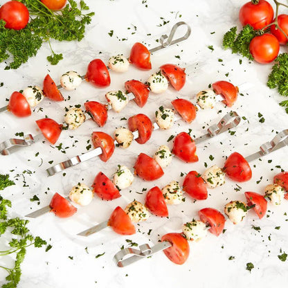 RSVP Flat Skewers (Set of 6): Stainless, 12.5"