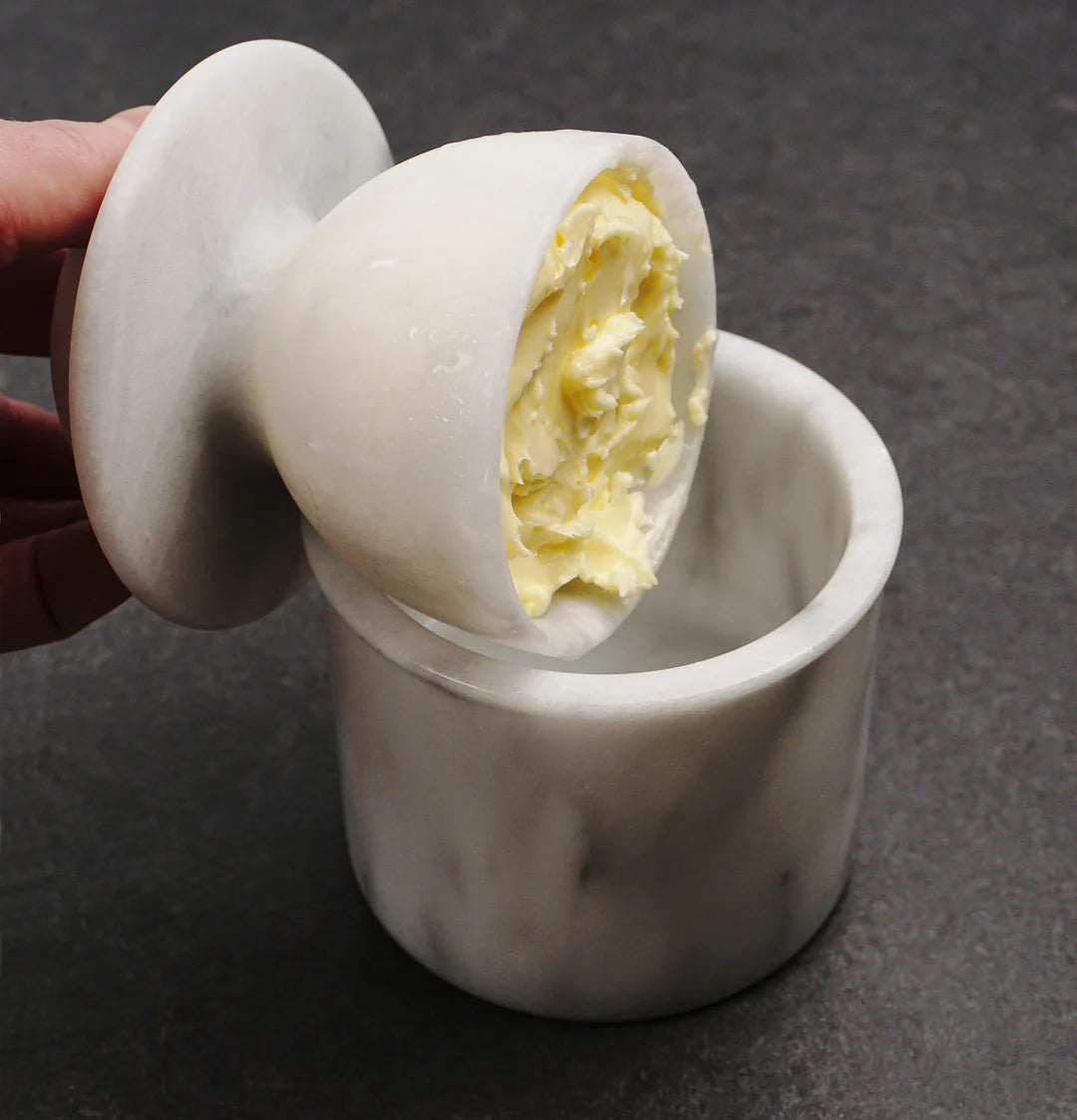 RSVP French Butter Keeper: Marble