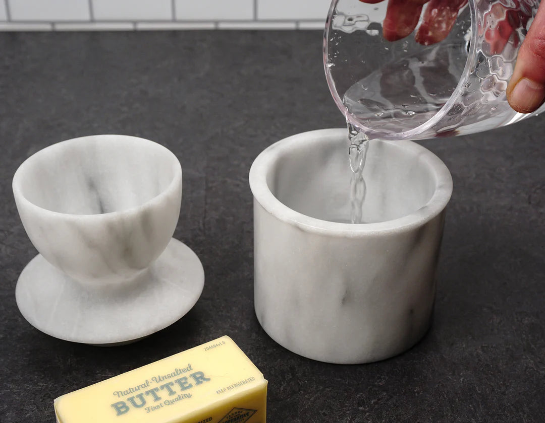 RSVP French Butter Keeper: Marble