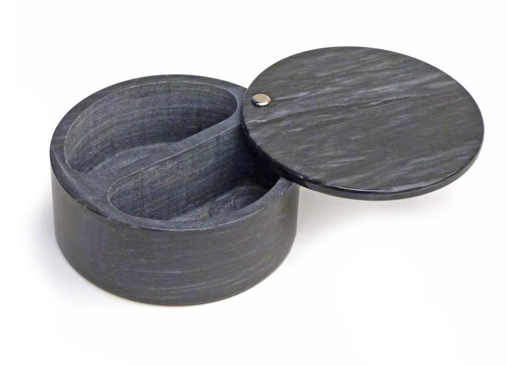 RSVP Swivel Top Marble Salt Box - Black