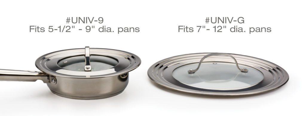 RSVP Universal Lid with Glass Insert - Large