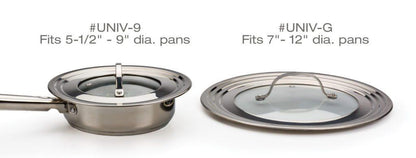 RSVP Universal Lid with Glass Insert - Large