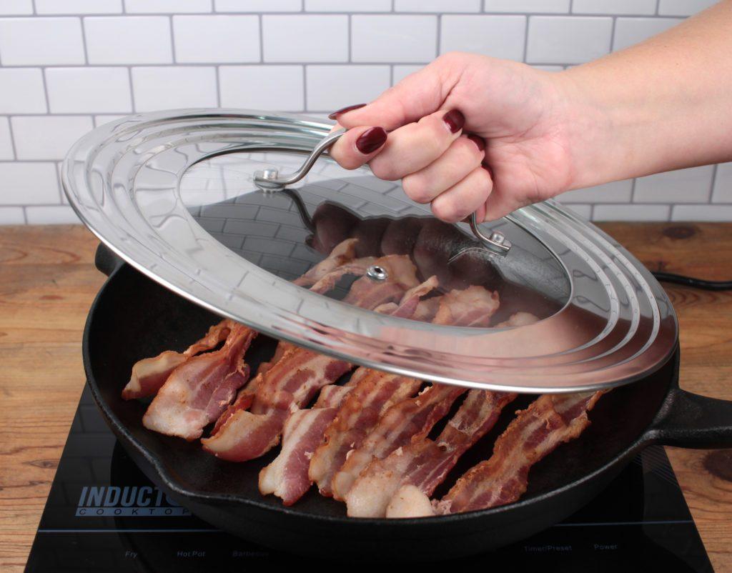 RSVP Universal Lid with Glass Insert - Large