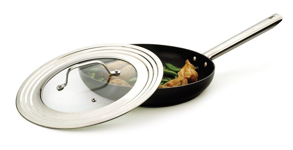 RSVP Universal Lid with Glass Insert - Large