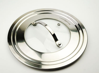 RSVP Universal Lid with Glass Insert - Medium