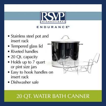 RSVP Water Bath Canner: 20 QT
