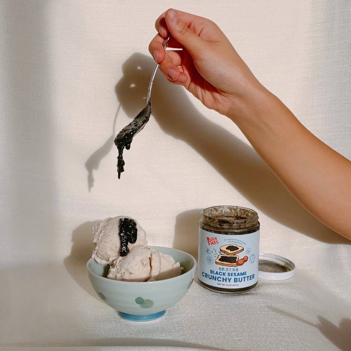 Rooted Fare Crunchy Black Sesame Butter