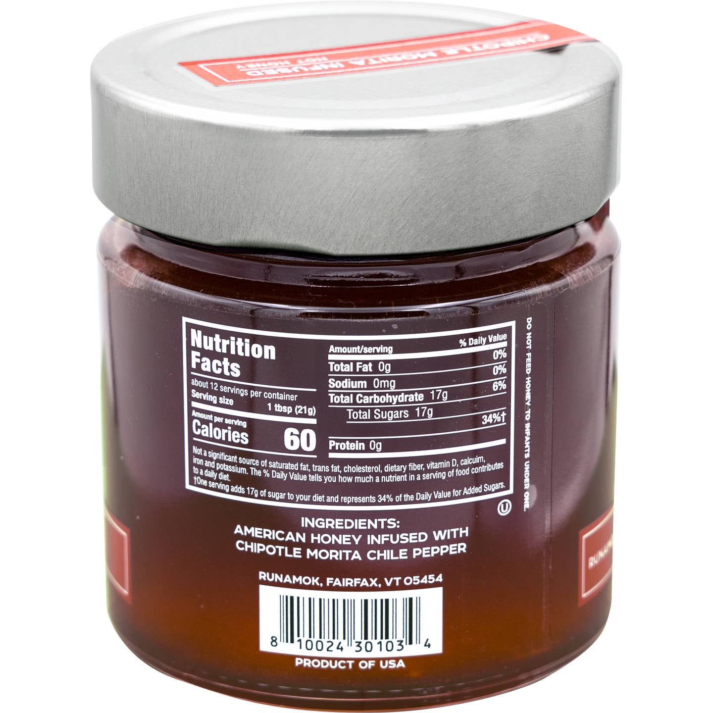 Runamok Chipotle Morito Infused Hot Honey