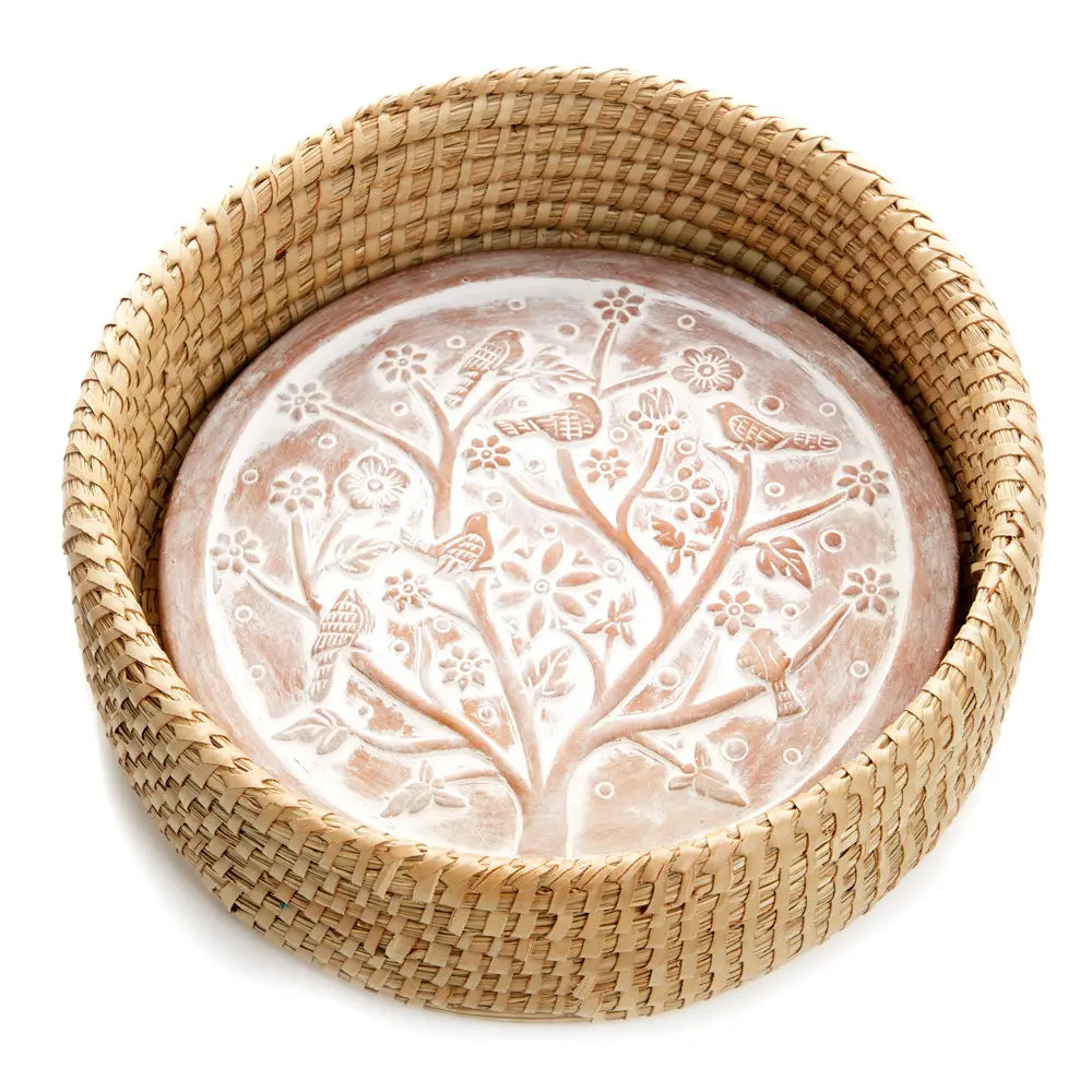 SERVV Bread Warmer Basket: Birds of a Feather
