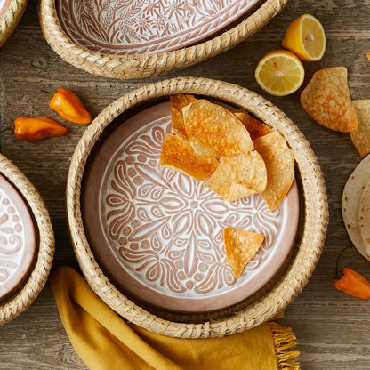 SERVV Bread Warmer Basket: Lotus