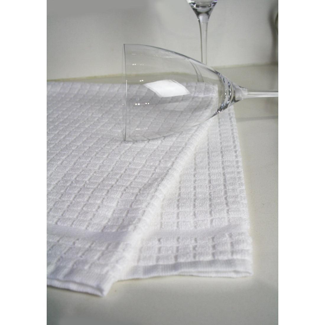 Samuel Lamont Poli-Dri Cotton Tea Towel: White