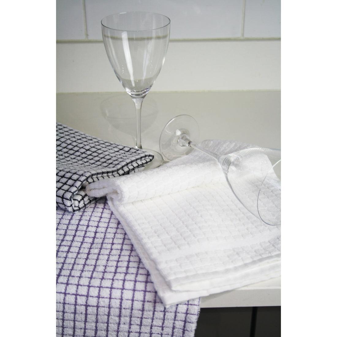 Samuel Lamont Poli-Dri Cotton Tea Towel: White