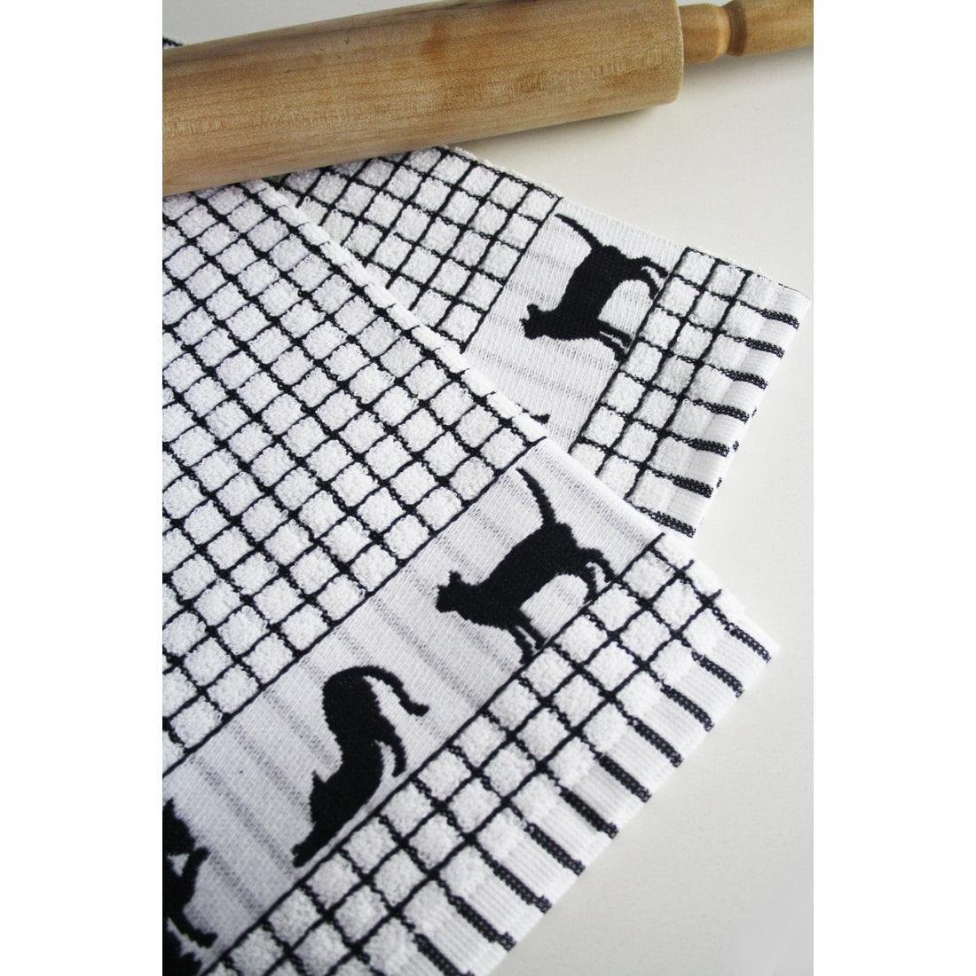 Samuel Lamont Poli-Dri Jacquard Tea Towel: Cat