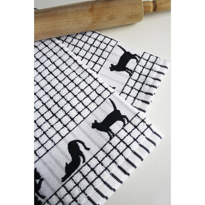 Samuel Lamont Poli-Dri Jacquard Tea Towel: Cat