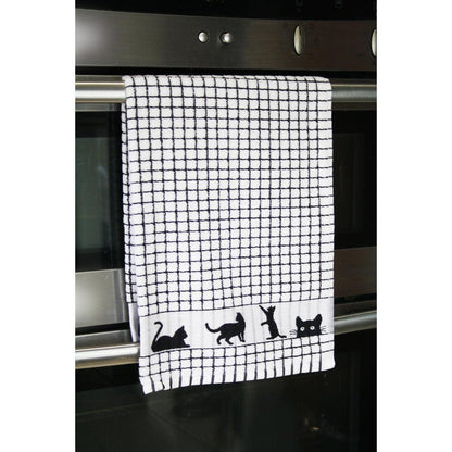 Samuel Lamont Poli-Dri Jacquard Tea Towel: Cat