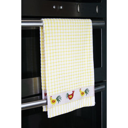 Samuel Lamont Poli-Dri Jacquard Tea Towel: Chickens