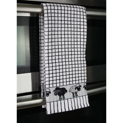 Samuel Lamont Poli-Dri Jacquard Tea Towel: Sheep