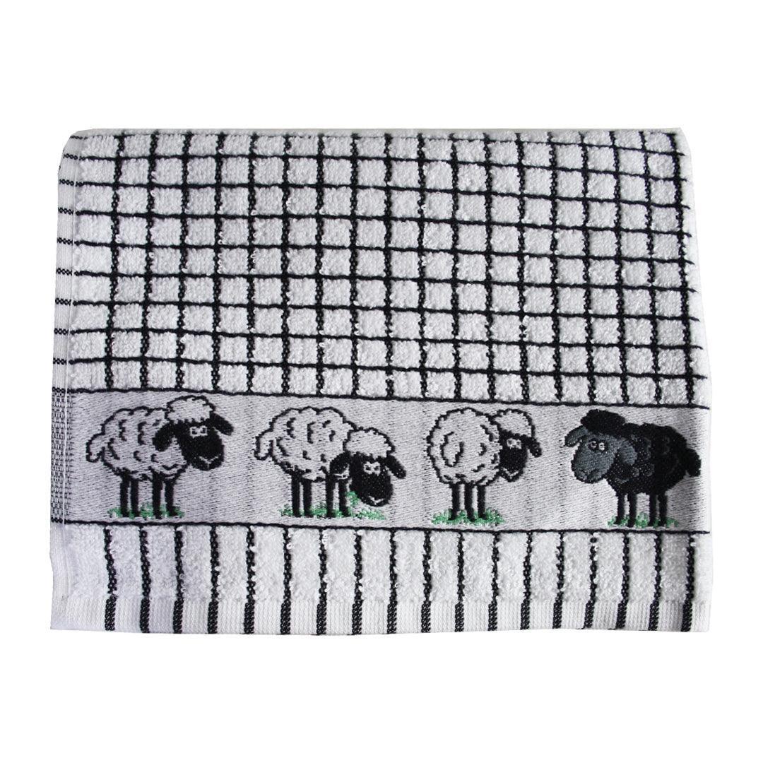 Samuel Lamont Poli-Dri Jacquard Tea Towel: Sheep