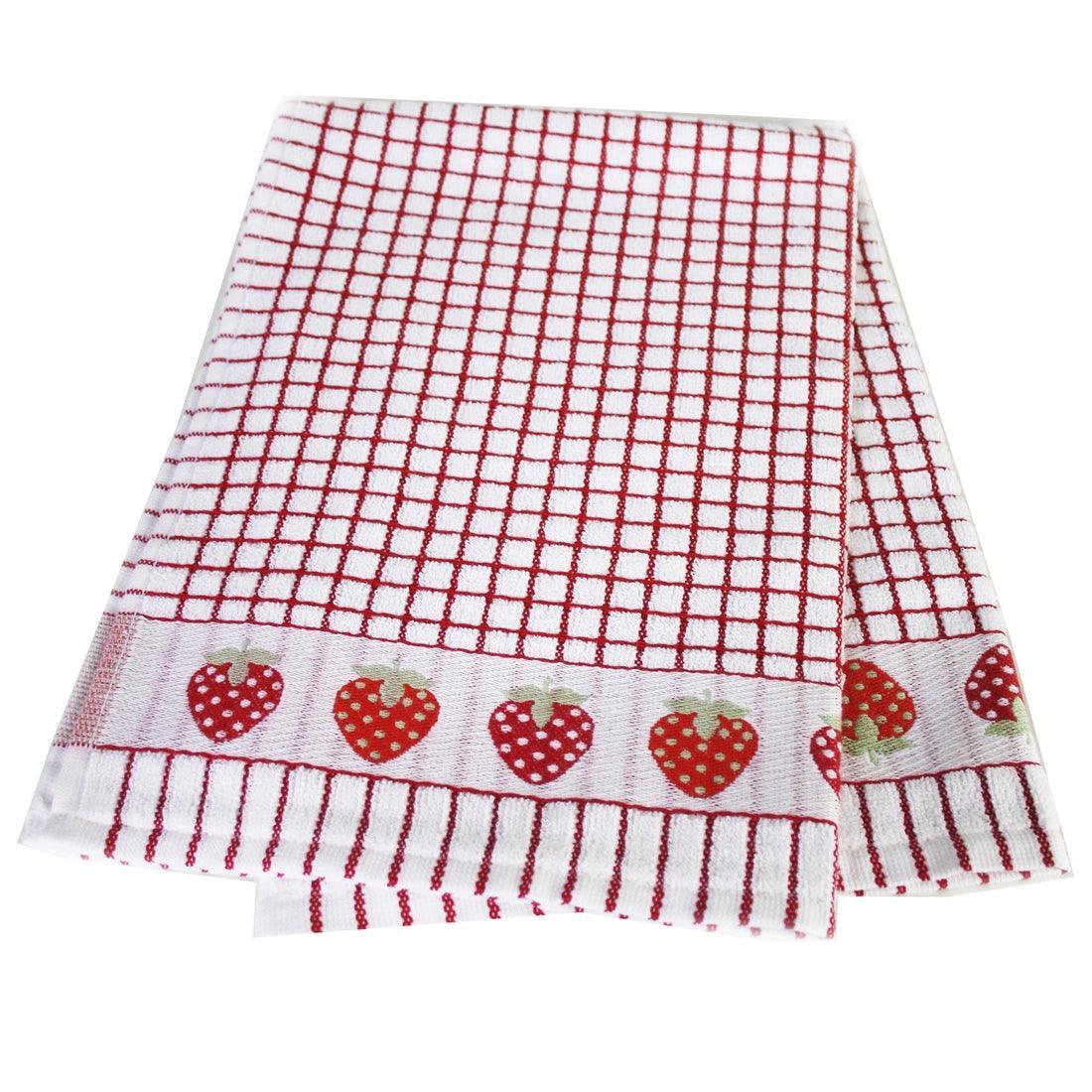 Samuel Lamont Poli-Dri Jacquard Tea Towel: Strawberries