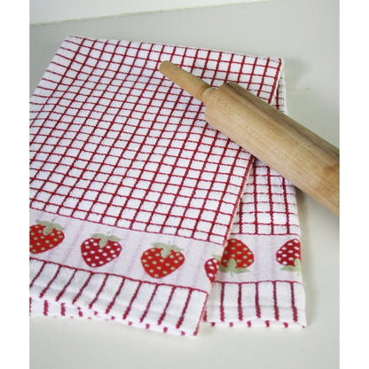 Samuel Lamont Poli-Dri Jacquard Tea Towel: Strawberries
