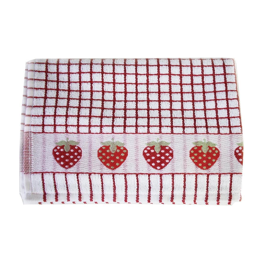 Samuel Lamont Poli-Dri Jacquard Tea Towel: Strawberries