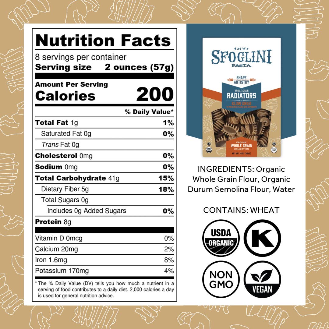Sfoglini Whole Grain Radiator Pasta