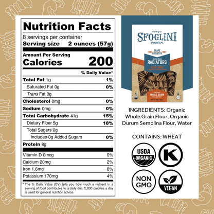 Sfoglini Whole Grain Radiator Pasta
