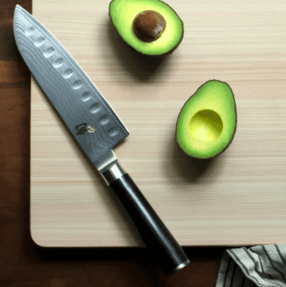 Shun Classic 7" Santoku, Hollow Ground