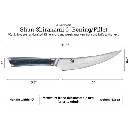 Shun Shiranami 6" Boning & Fillet Knife