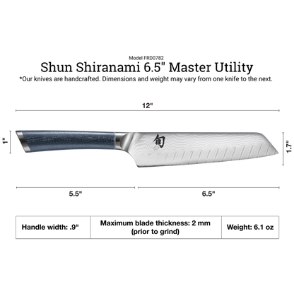 Shun Shiranami 6.5" Master Utility Knife